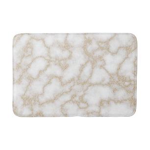 Tapis De Bain Parties scintillantes de marbre élégantes modernes