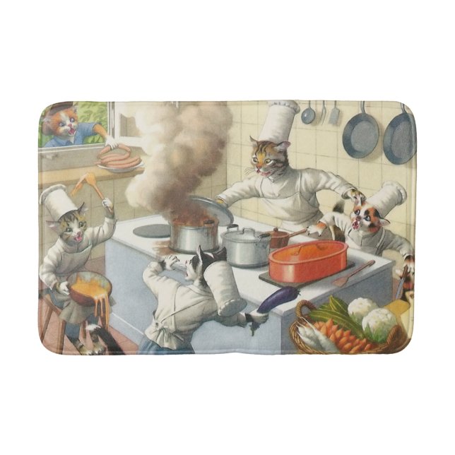 Tapis De Bain PASSERELLES : Catastrophe de cuisine - tapis de (Devant)
