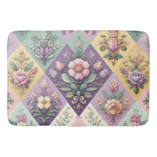 Tapis De Bain Pastel coloré Jacquard Pâques/Printemps