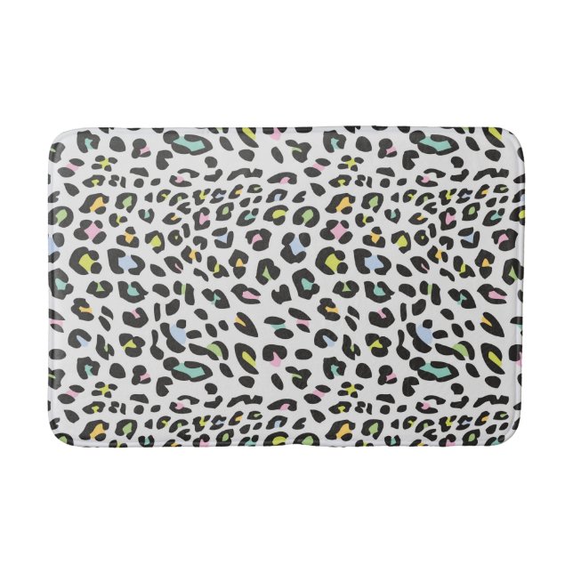Tapis De Bain Pastel Leopard Spot Motif (Devant)