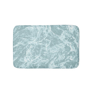 Tapis De Bain Pastel Light Turquoise Abstrait