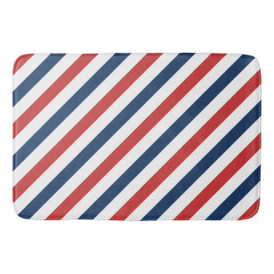 Tapis De Bain Patriotique Rouge Blanc et Bleu