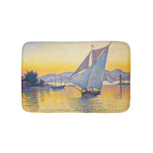 Tapis De Bain Paul Signac - Le Port au coucher du soleil, Opus 2