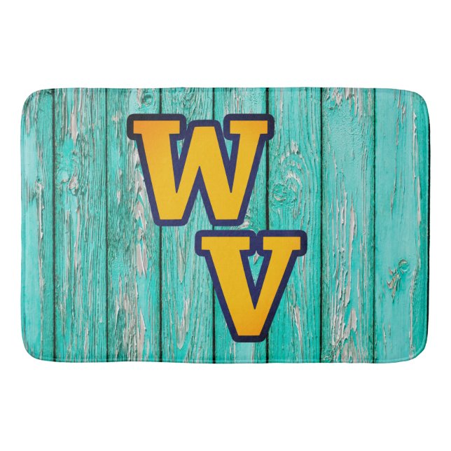 Tapis De Bain Pays Ferme primitive en bois ancien Ouest Virginie (Devant)