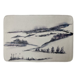 Tapis De Bain Paysage neigeux