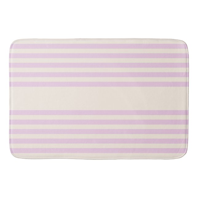 Tapis De Bain Peaches et crème cinq bandes motif (Devant)