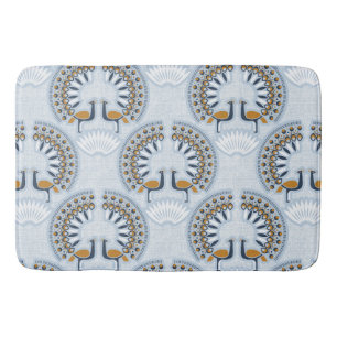 Tapis De Bain Peacock Art déco rétro