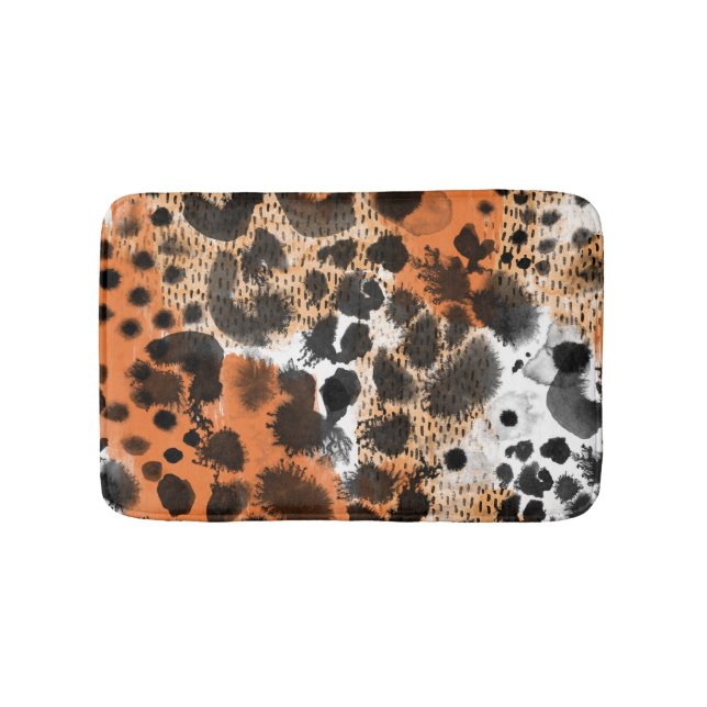 Tapis De Bain Peau animale : motif léopard créatif. (Devant)