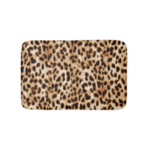 Tapis De Bain Peau de léopard, authentique Motif de la faune.