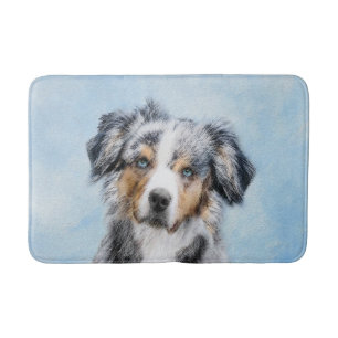 Tapis De Bain Peinture de berger américaine miniature - Chien Ar
