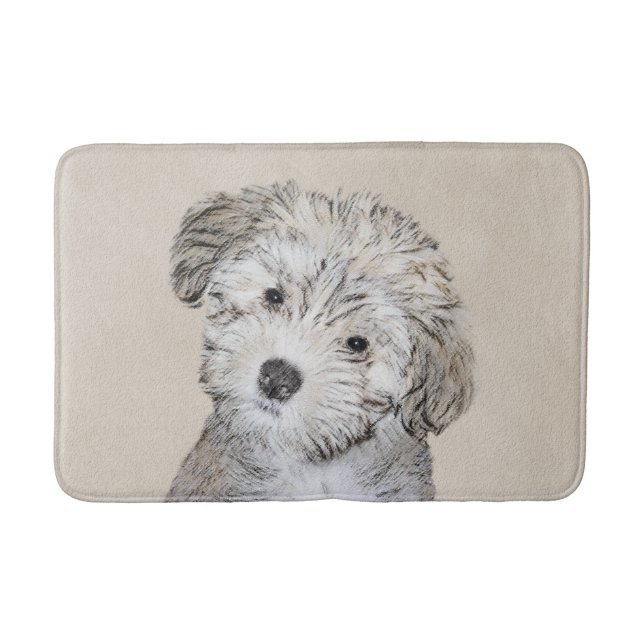 Tapis De Bain Peinture de Chien Havanais - Cute Original Chien A (Devant)