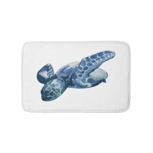 Tapis De Bain Peinture de tortue de mer Mat