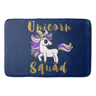 Tapis De Bain Peloton de licorne, poney coloré