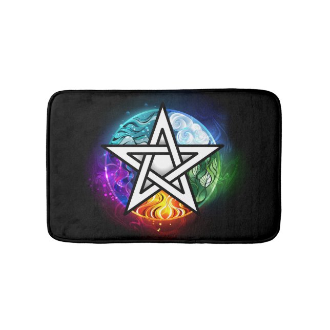 Tapis De Bain pentagramme du Wiccan (Devant)