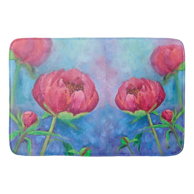 Tapis De Bain Peonies de l'Alaska (Devant)