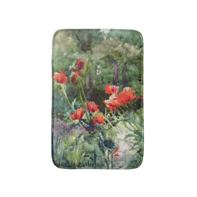 Tapis De Bain Pépites de jardin (par Mildred Anne Butler) (Devant (Vertical))