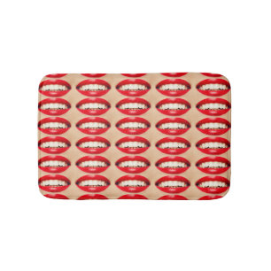 Tapis De Bain Perfect Smile Femme Fatale Pop-art
