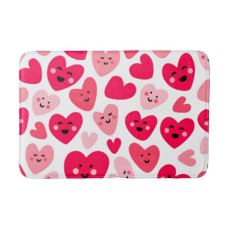Tapis De Bain Personalized Red Heart Happy Valentine’s Day Lover