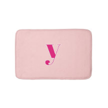 Tapis de bain personnalisé avec monogramme initial