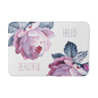 Tapis de bain personnalisé Bonjour belle
