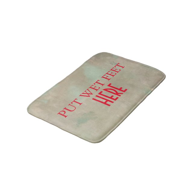 Tapis De Bain Personnalisé Funky Personnalisé Votre Propre Photo (Angle)