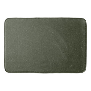 Tapis de bain personnalisé vert mousse texturé