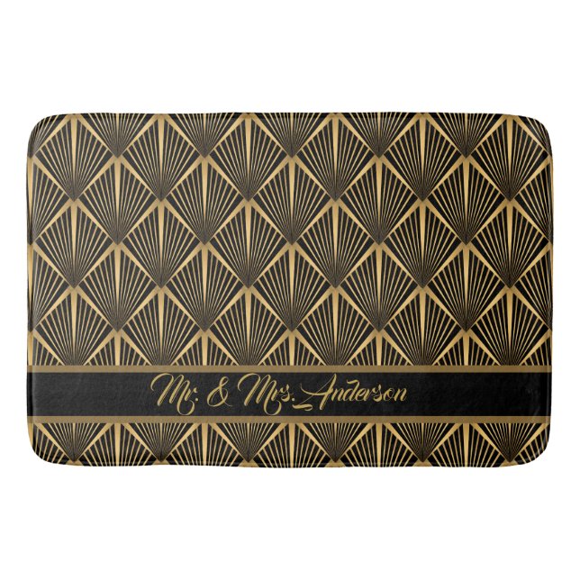 Tapis De Bain Personnaliser Art déco (Devant)