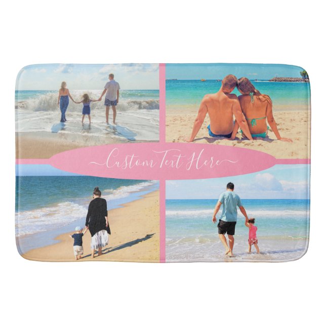 Tapis De Bain Personnalisez votre photo Collage de maillot de ba (Devant)