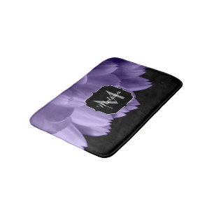 Tapis De Bain Pétales de fleurs violets violets ultra violets no