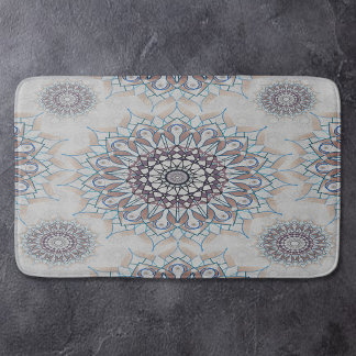 Tapis De Bain Petit floral blanc tombé à la campagne