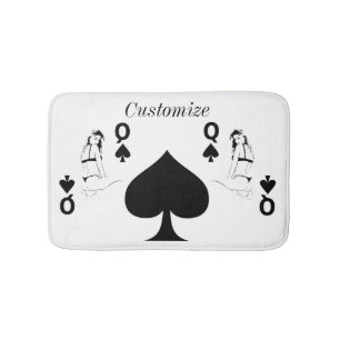 Tapis De Bain Petite fille bikini de la reine des Spades Thunder