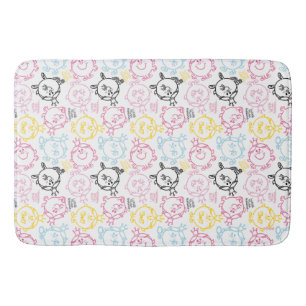 Tapis De Bain Petite Mlle Princesse Pretty Pastels Motif