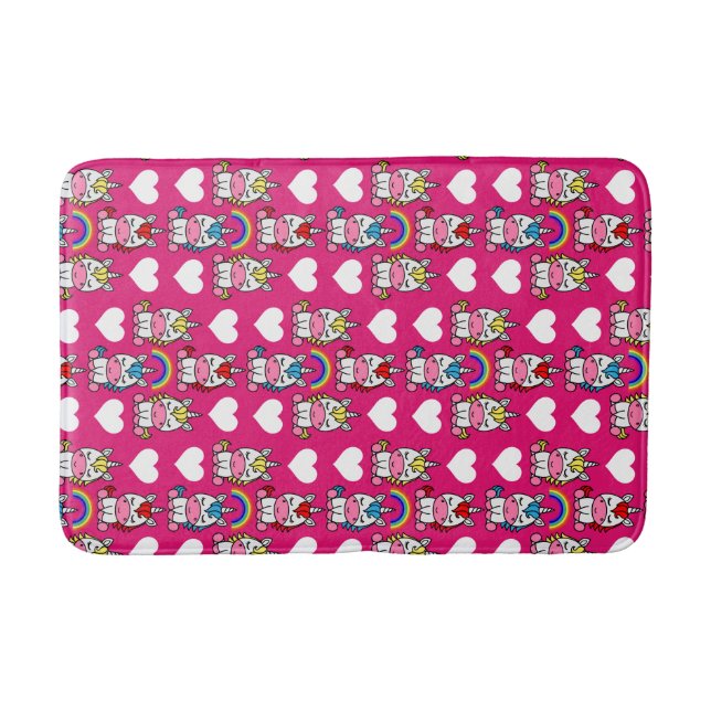 Tapis De Bain Petites filles Unicorn Pony (Devant)