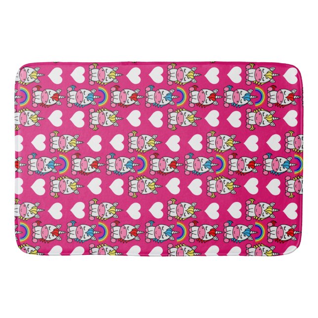 Tapis De Bain Petites filles Unicorn Pony (Devant)
