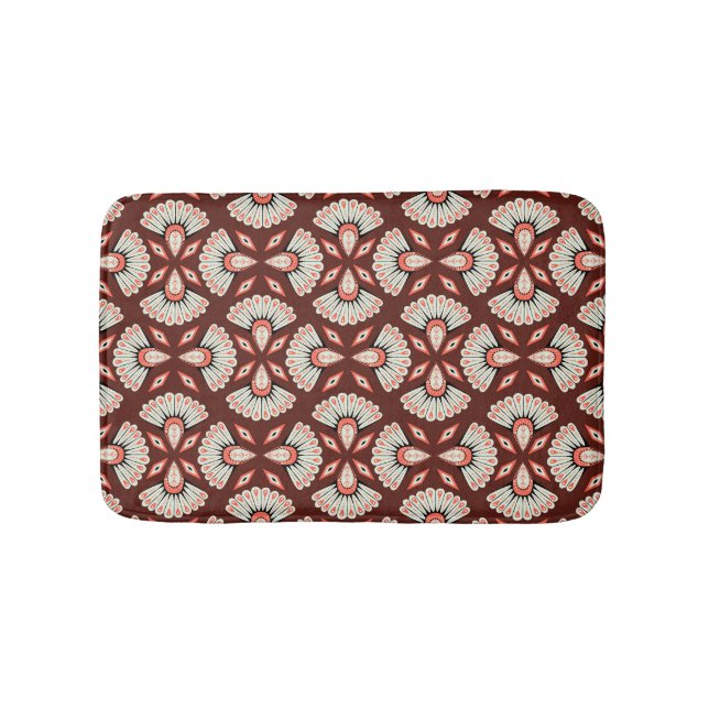 Tapis De Bain Petits motifs géométriques : Décoration Motif text (Devant)