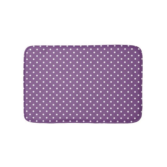 Tapis De Bain Petits Pois pourpres (Devant)