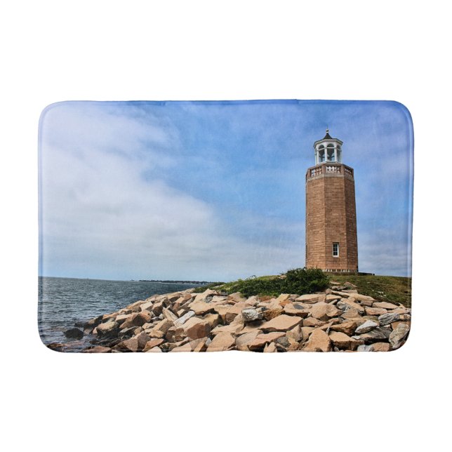 Tapis De Bain Phare d'Avery Point, Connecticut Bath Mat (Devant)