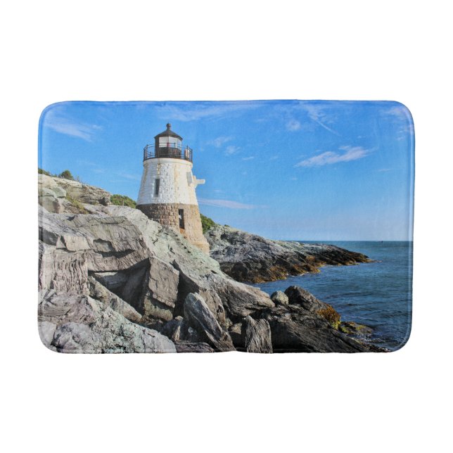 Tapis De Bain Phare de Castle Hill, Rhode Island (Devant)