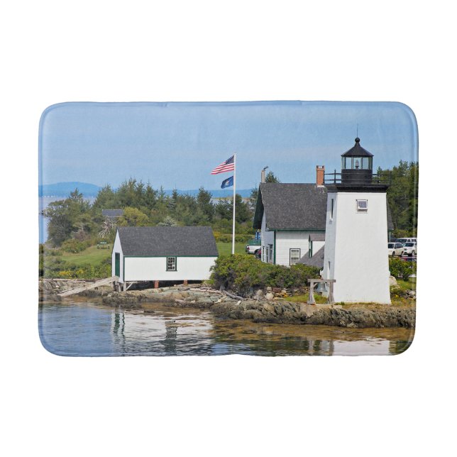 Tapis De Bain Phare de Grindle Point, Maine Bath Mat (Devant)