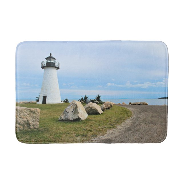 Tapis De Bain Phare de Ned's Point, Massachusetts Bath Mat (Devant)
