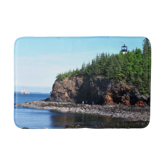 Tapis De Bain Phare de Owls Head, Maine Bath Mat (Devant)