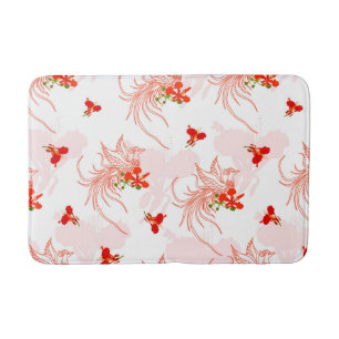 Tapis De Bain Phoenix Oiseau Et Phoenix Fleur Motif Sans Faille