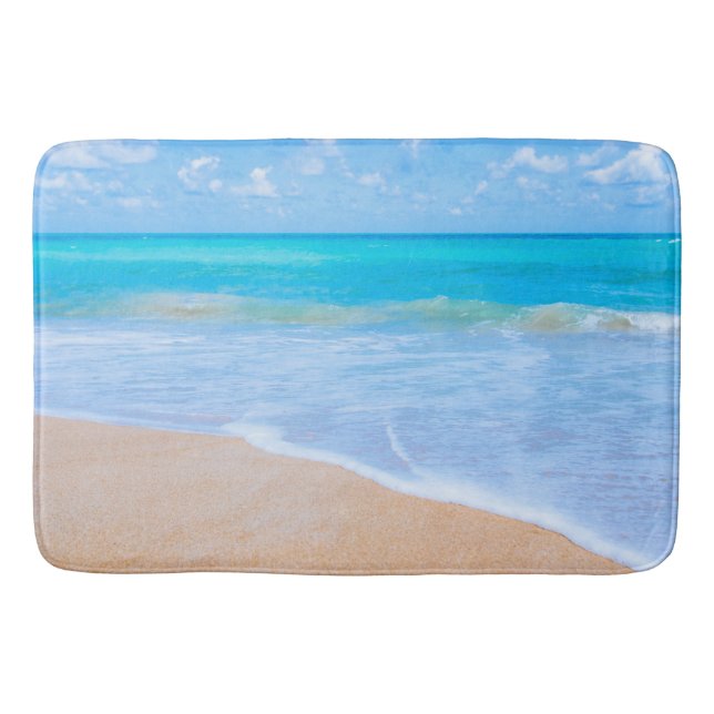 Tapis De Bain Photo Amazing Beach Tropical Scene (Devant)
