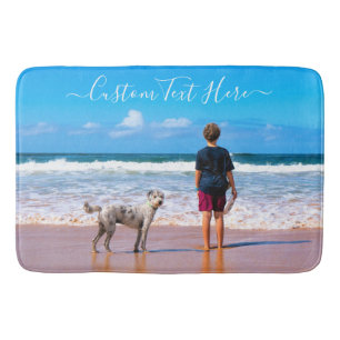 Tapis De Bain Photo Bath Mat Your Favori Photo and Text