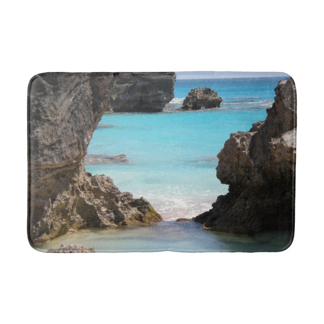Tapis De Bain Photo de Tropical Island Coast & Sea (Devant)