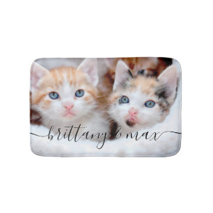 Tapis De Bain Photo de vos chatons mignons