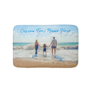 Tapis De Bain Photo personnalisée Texte Bain Mat Vos photos préf