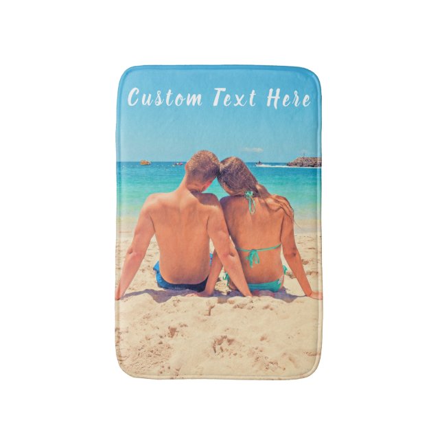 Tapis De Bain Photo personnalisée Texte Bain Mat Your Love Photo (Devant (Vertical))