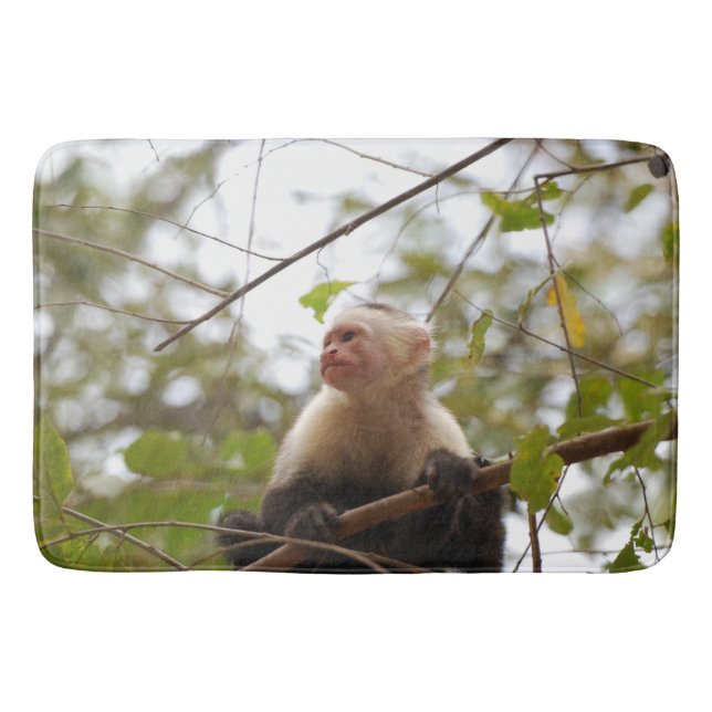 Tapis De Bain Photographie de la nature, singe capucin (Devant)