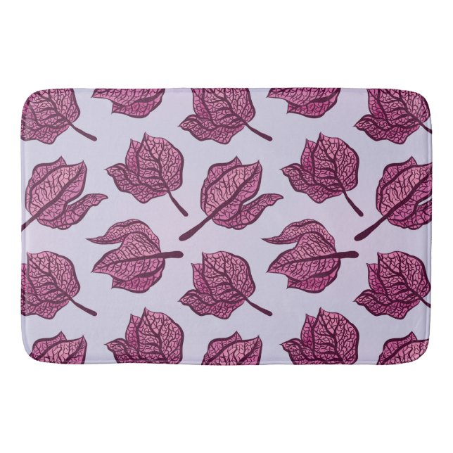 Tapis De Bain Physalis rose Fleur Motif Pastel Botanique (Devant)